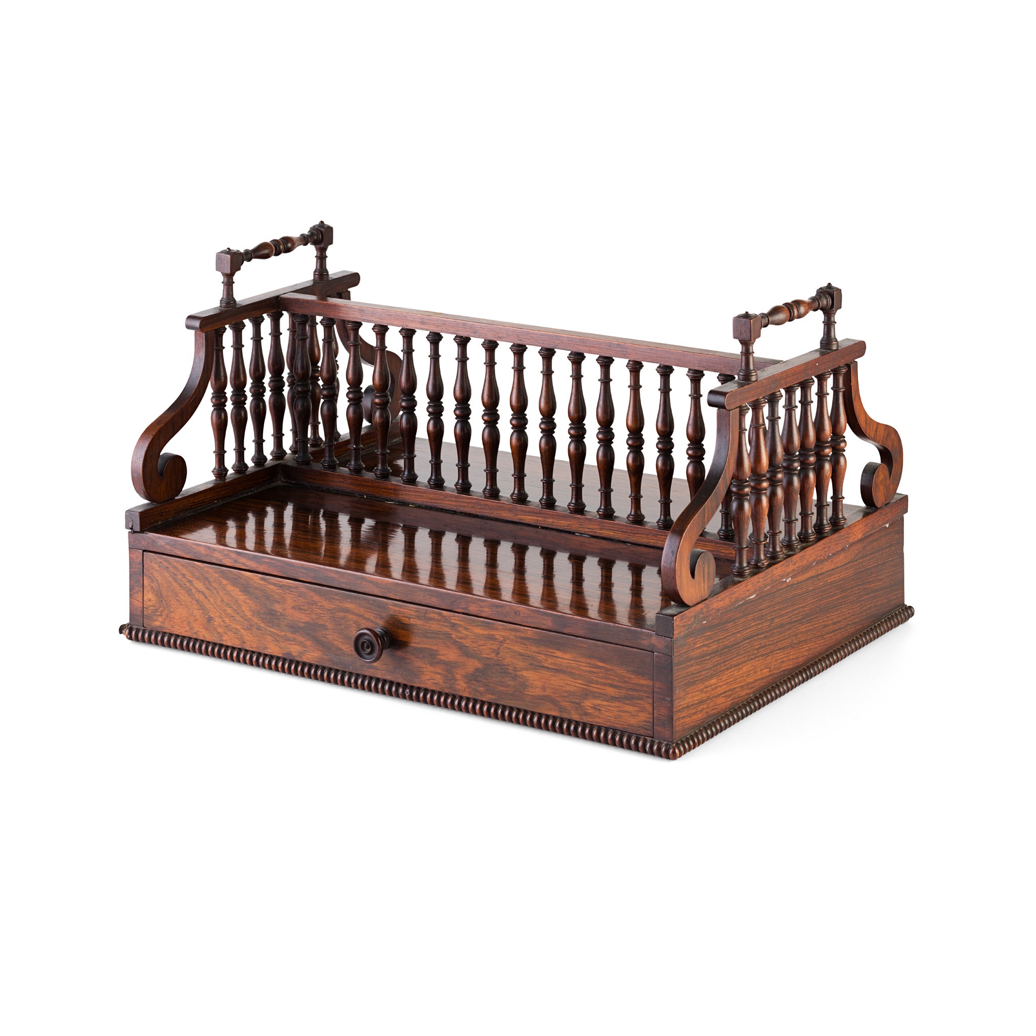 REGENCY ROSEWOOD BOOK TRAY