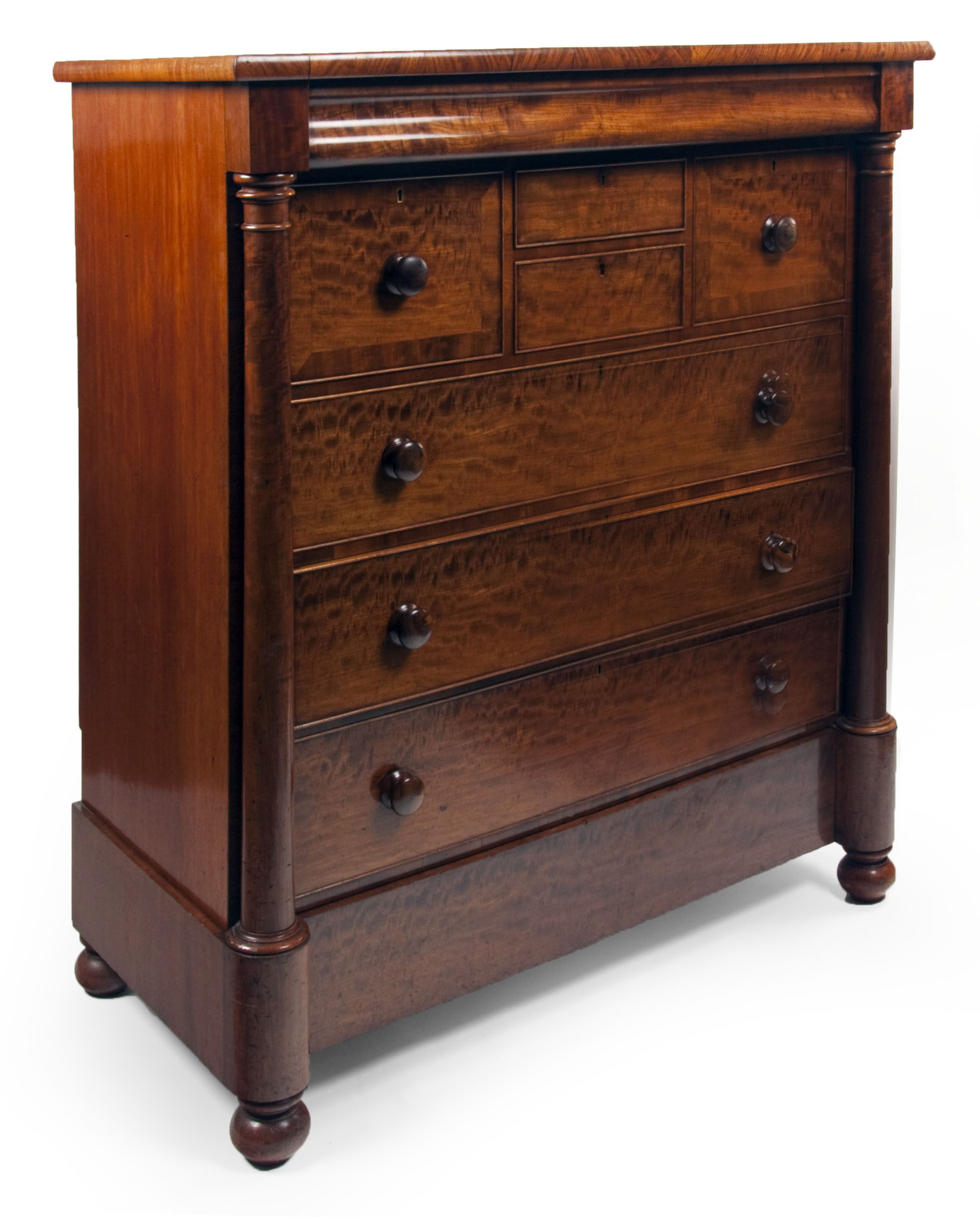 A 19th century mahogany Scotch chest