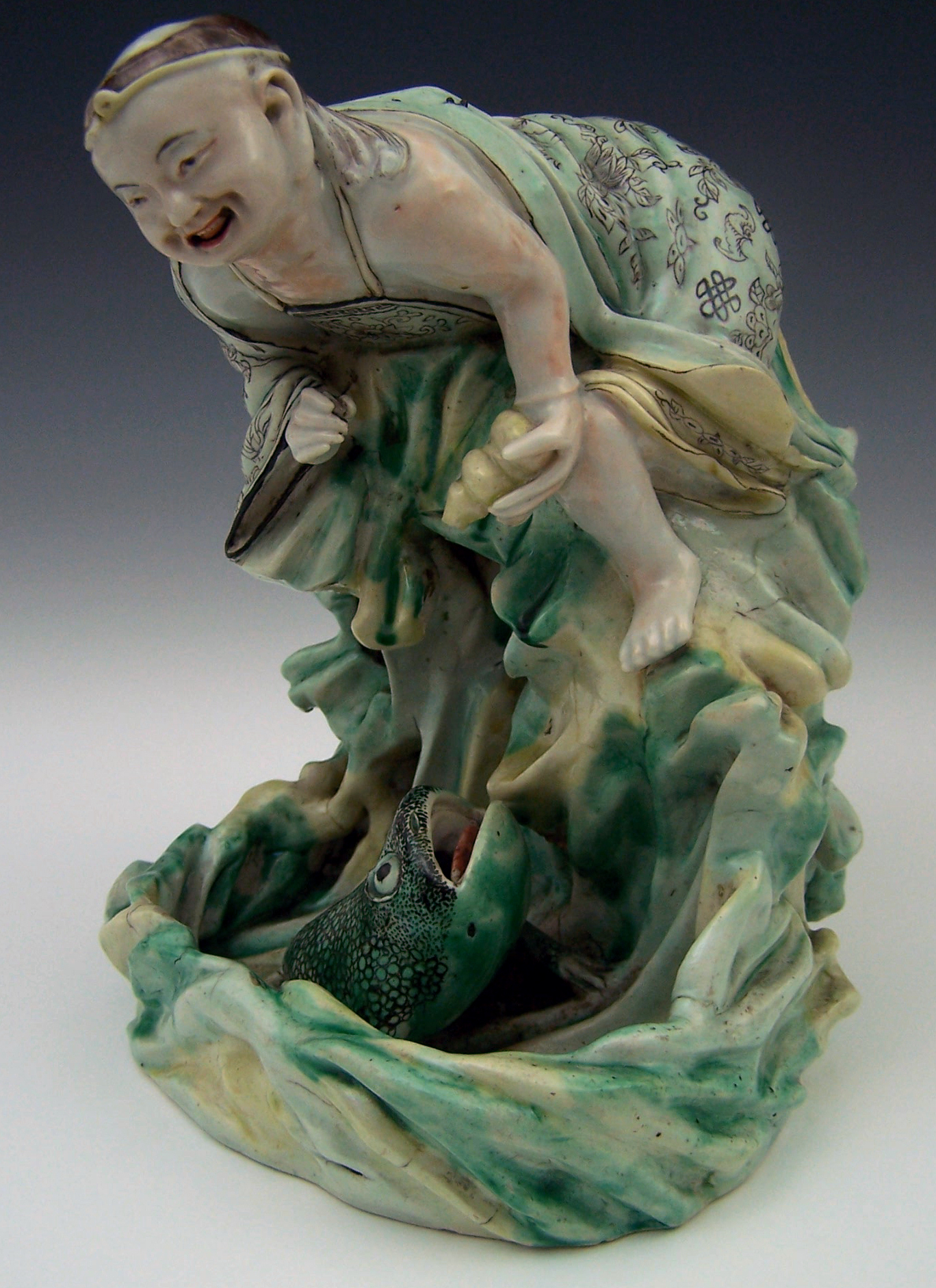 A Japanese Meiji period Kutani figure group