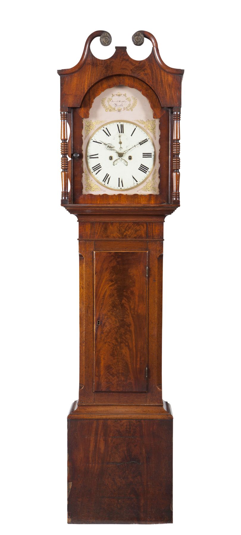 GEORGE IV MAHOGANY LONG CASE CLOCK