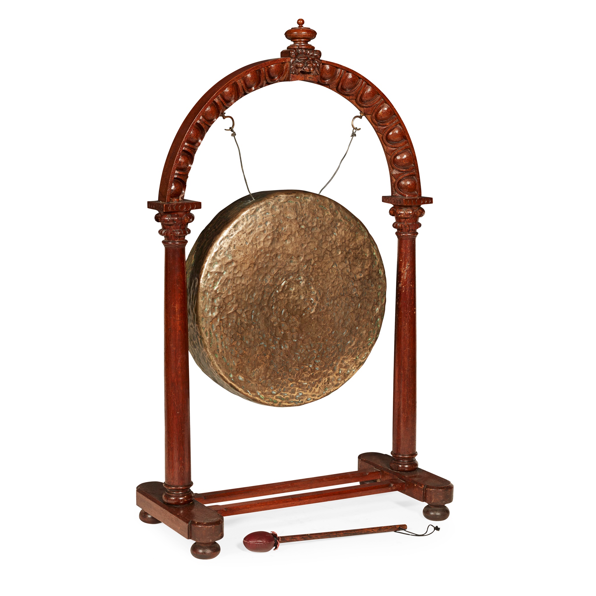 VICTORIAN OAK FRAMED DINNER GONG