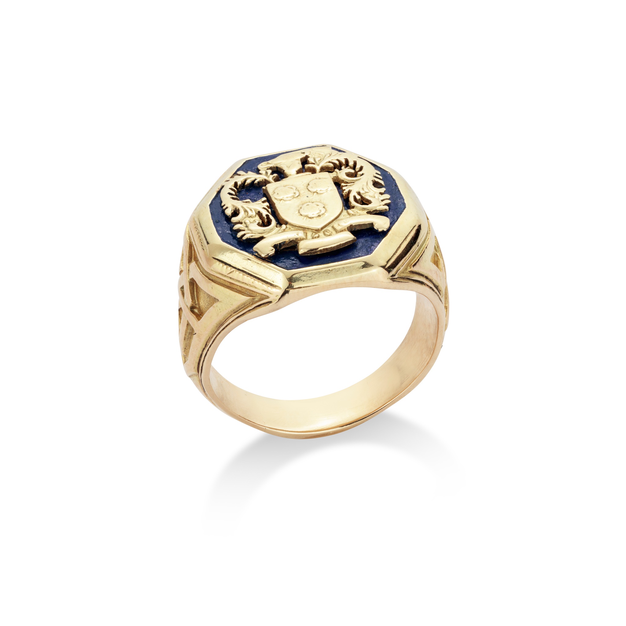 An enamelled Westover school ring, by Tiffany & Co.