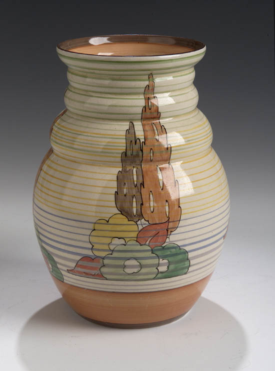 A Clarice Cliff ovoid vase