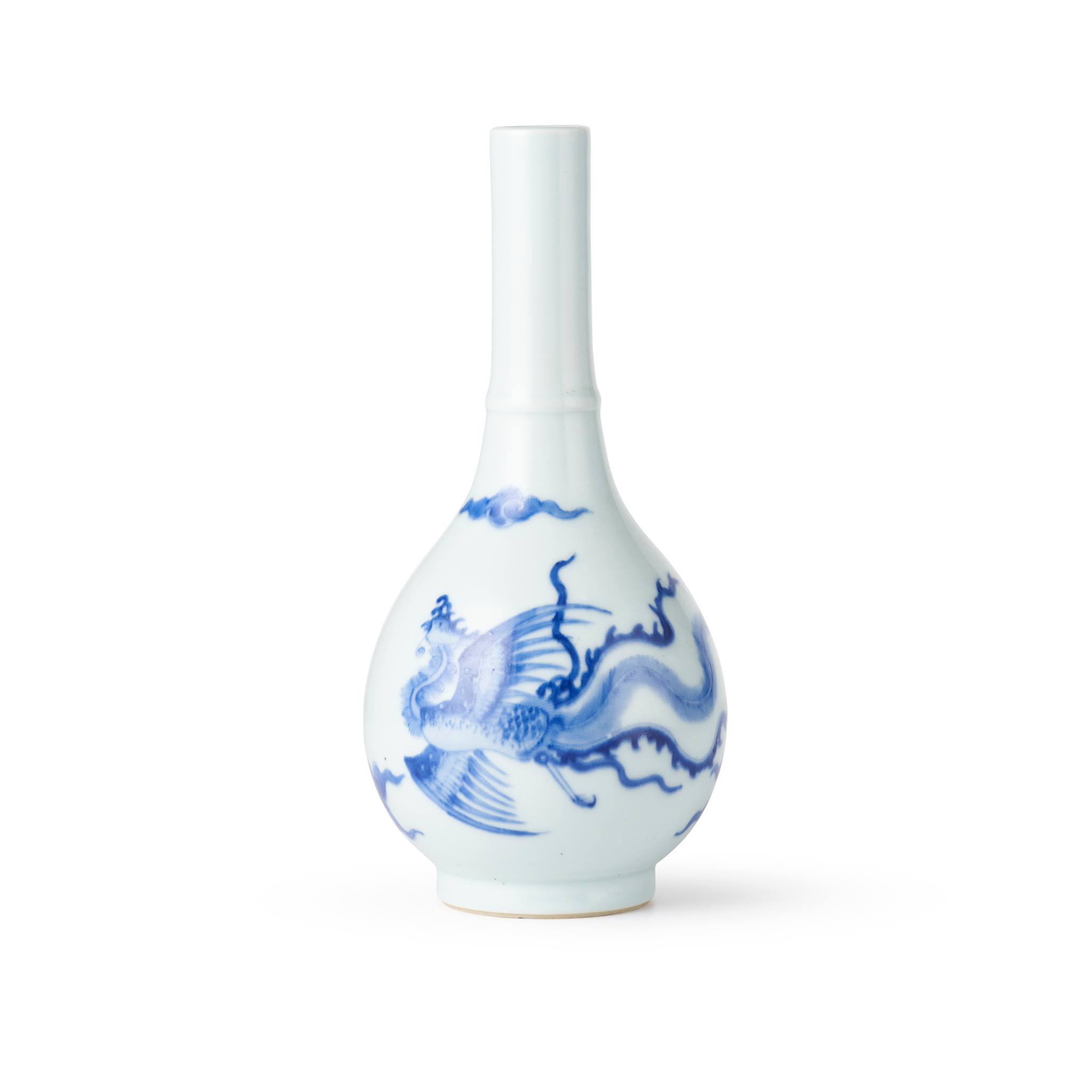 BLUE AND WHITE 'PHOENIX' VASE