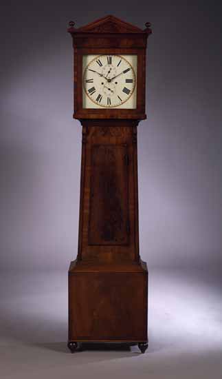 An early 19th century Scottish mahogany 8-day longcase clock
