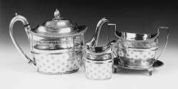 A George III four piece tea service