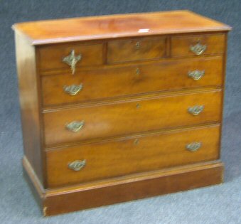A mahogany chest,