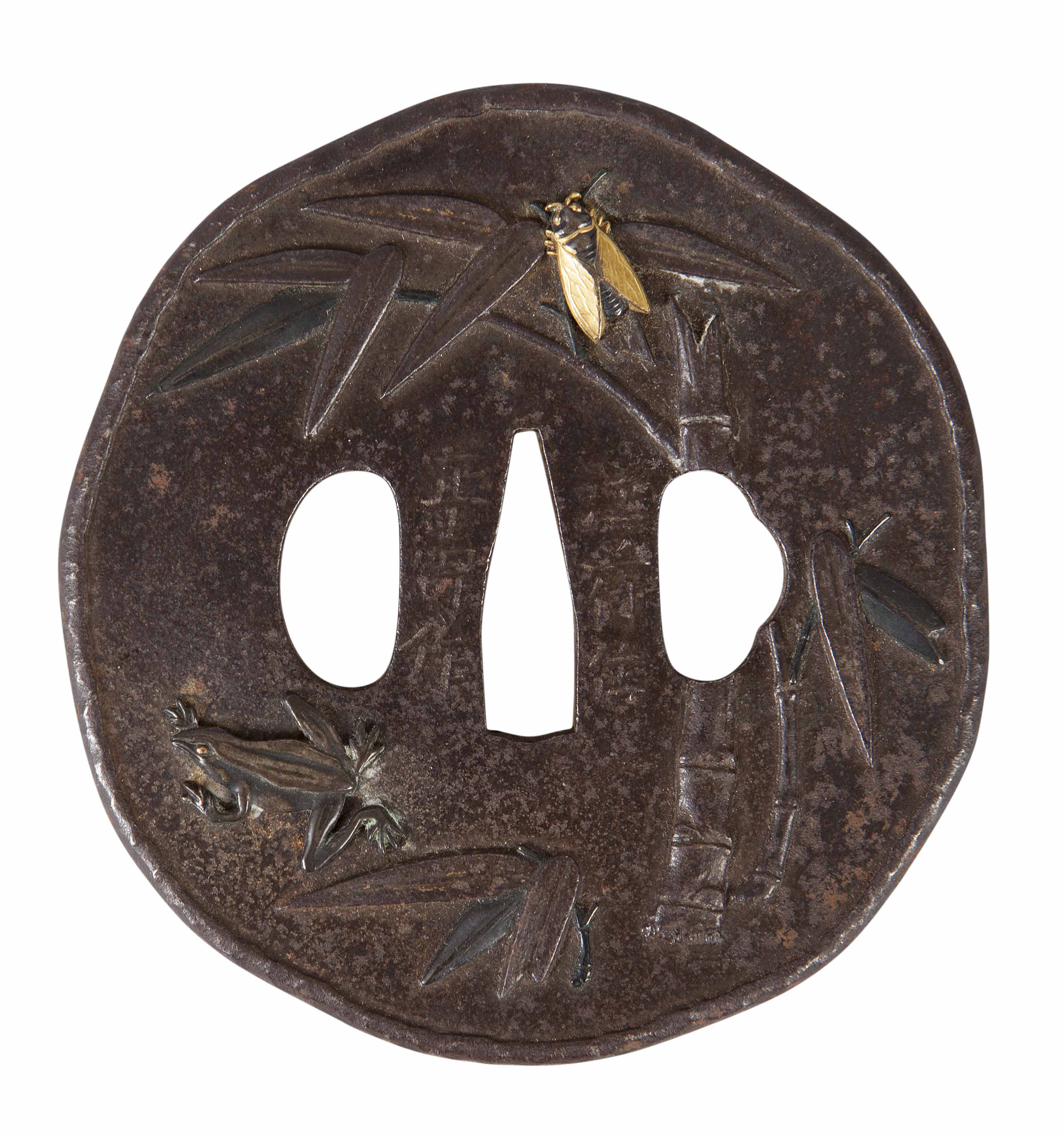 JAPANESE IRON AND MIXED METAL TSUBA