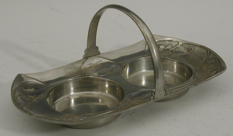 A Tudric pewter strawberry dish,
