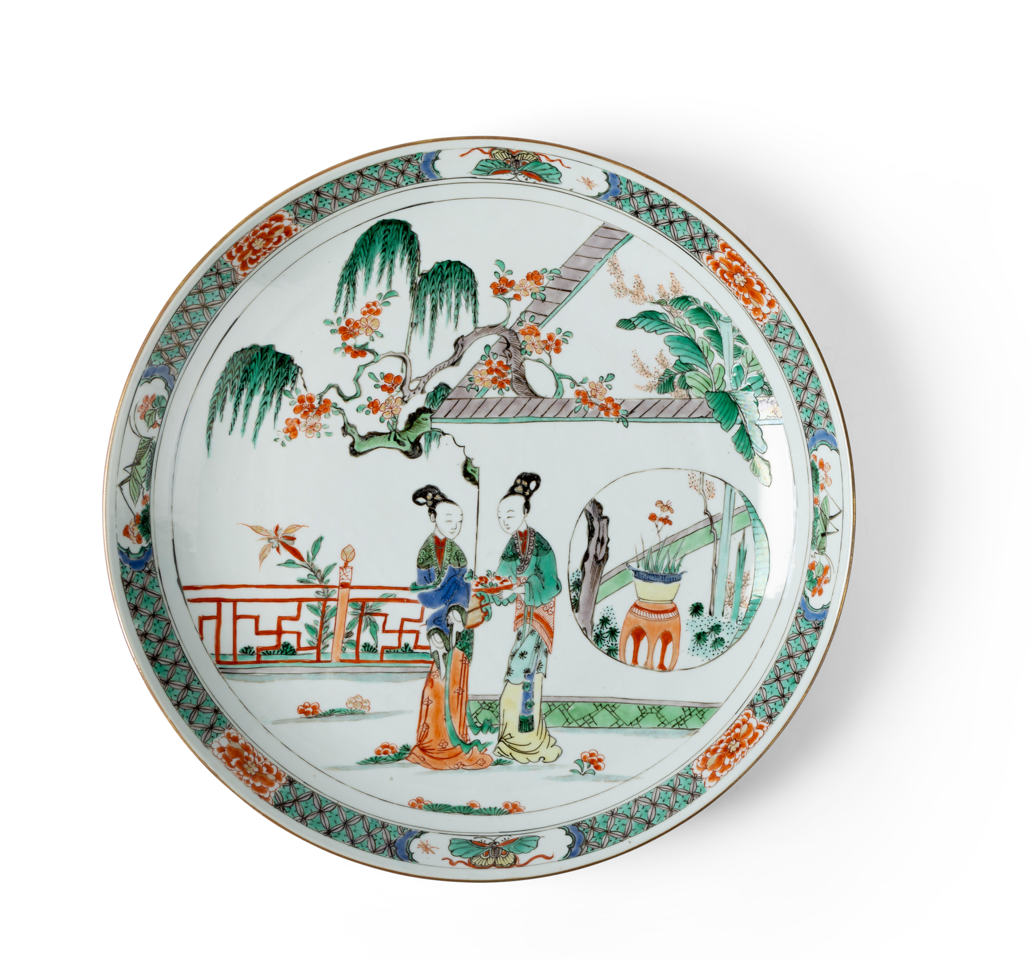 CHINESE FAMILLIE VERTE DISH