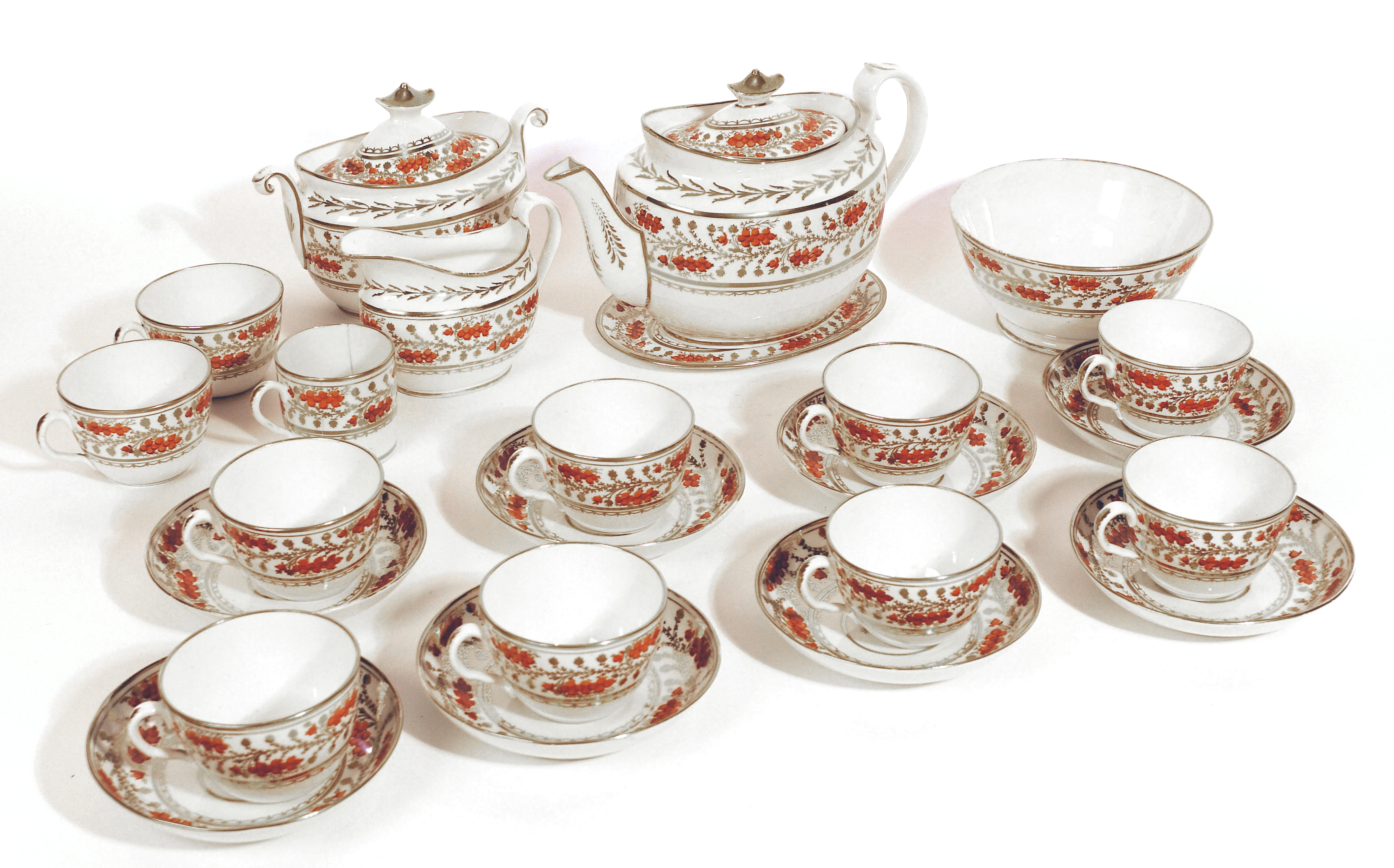 ENGLISH PORCELAIN TEA SET