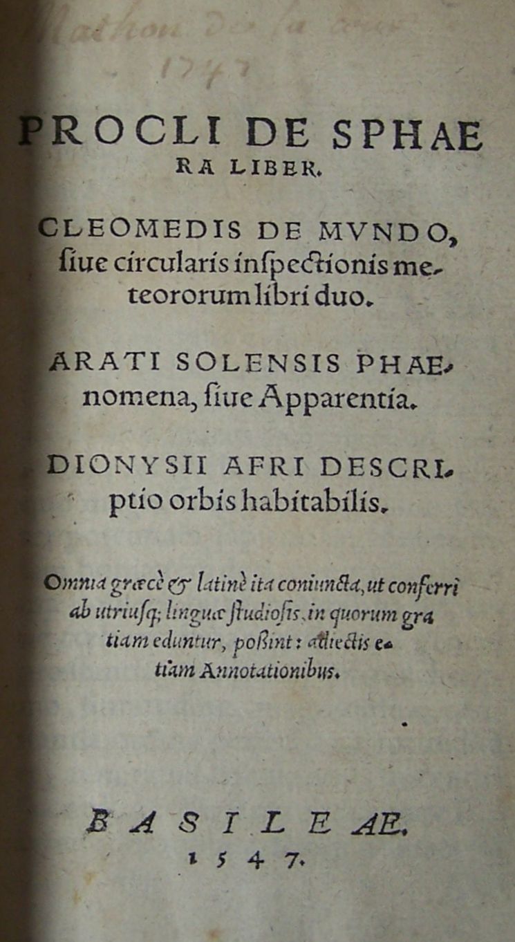 Proclus, <em>Diadochus</em>