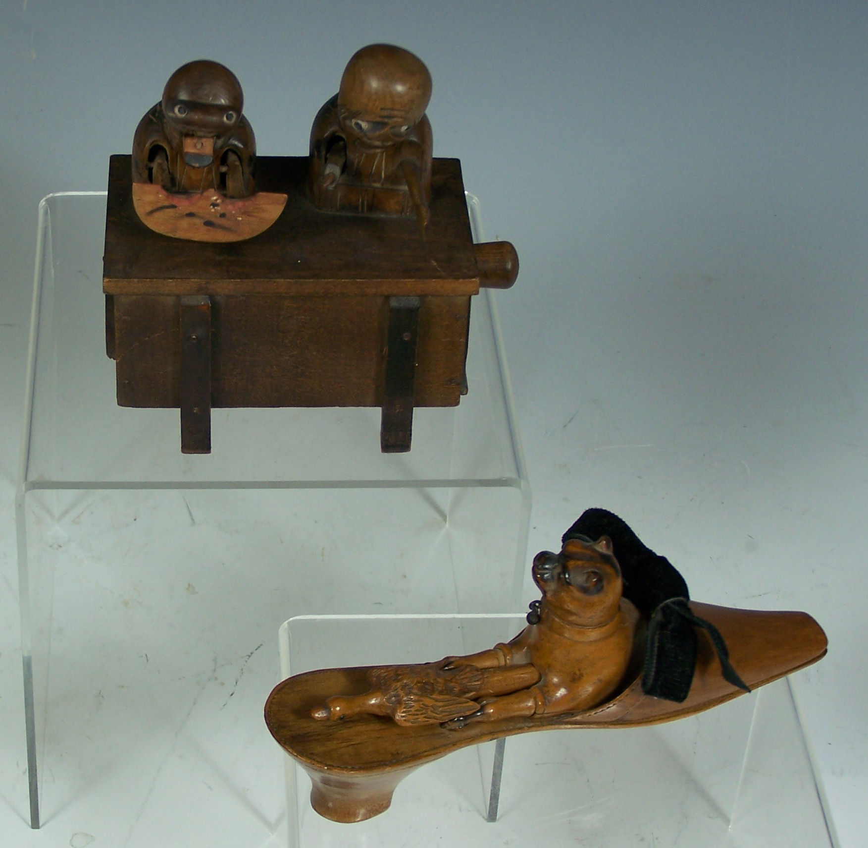 A treen novelty mechanical group