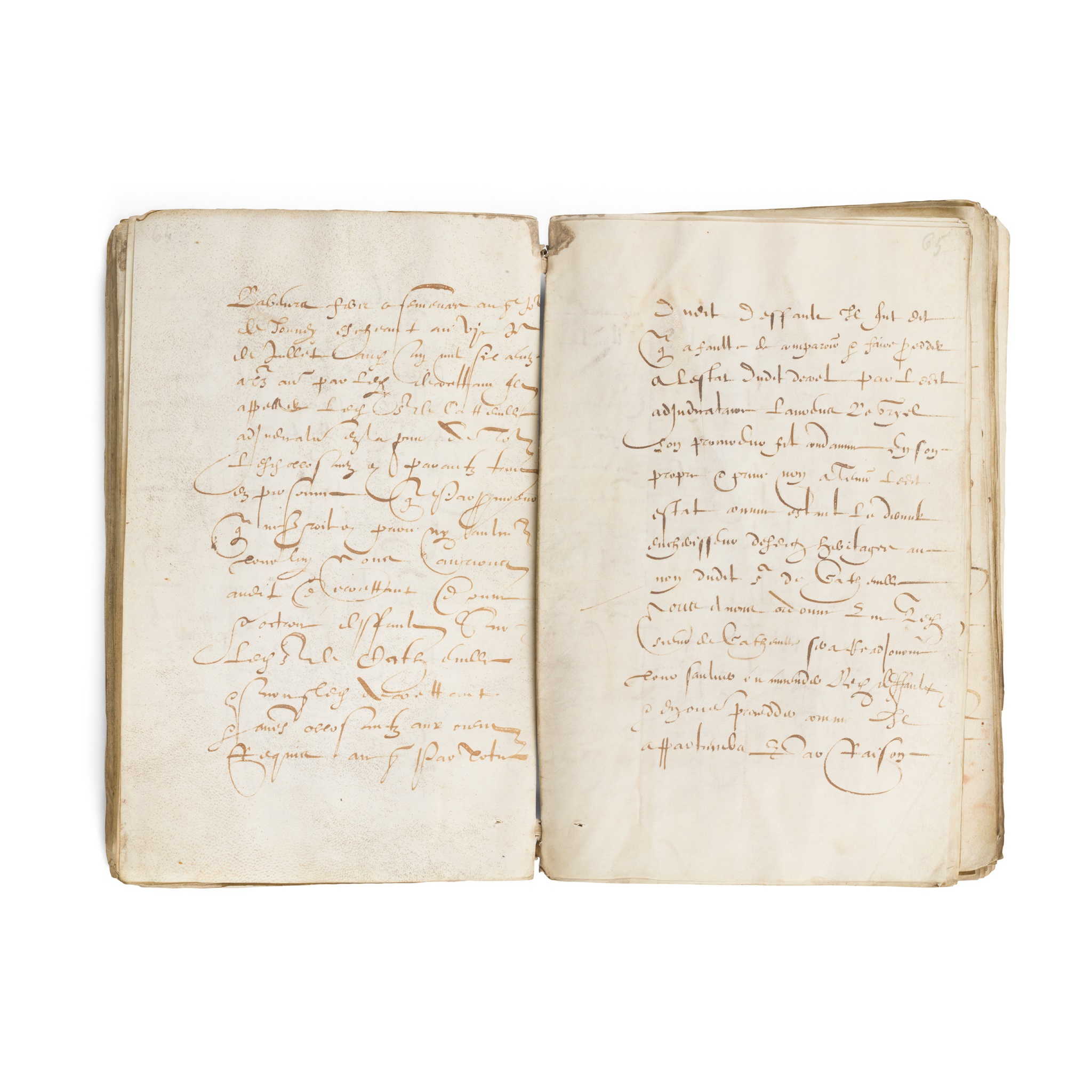 French legal document on vellum, c. 1600-1601