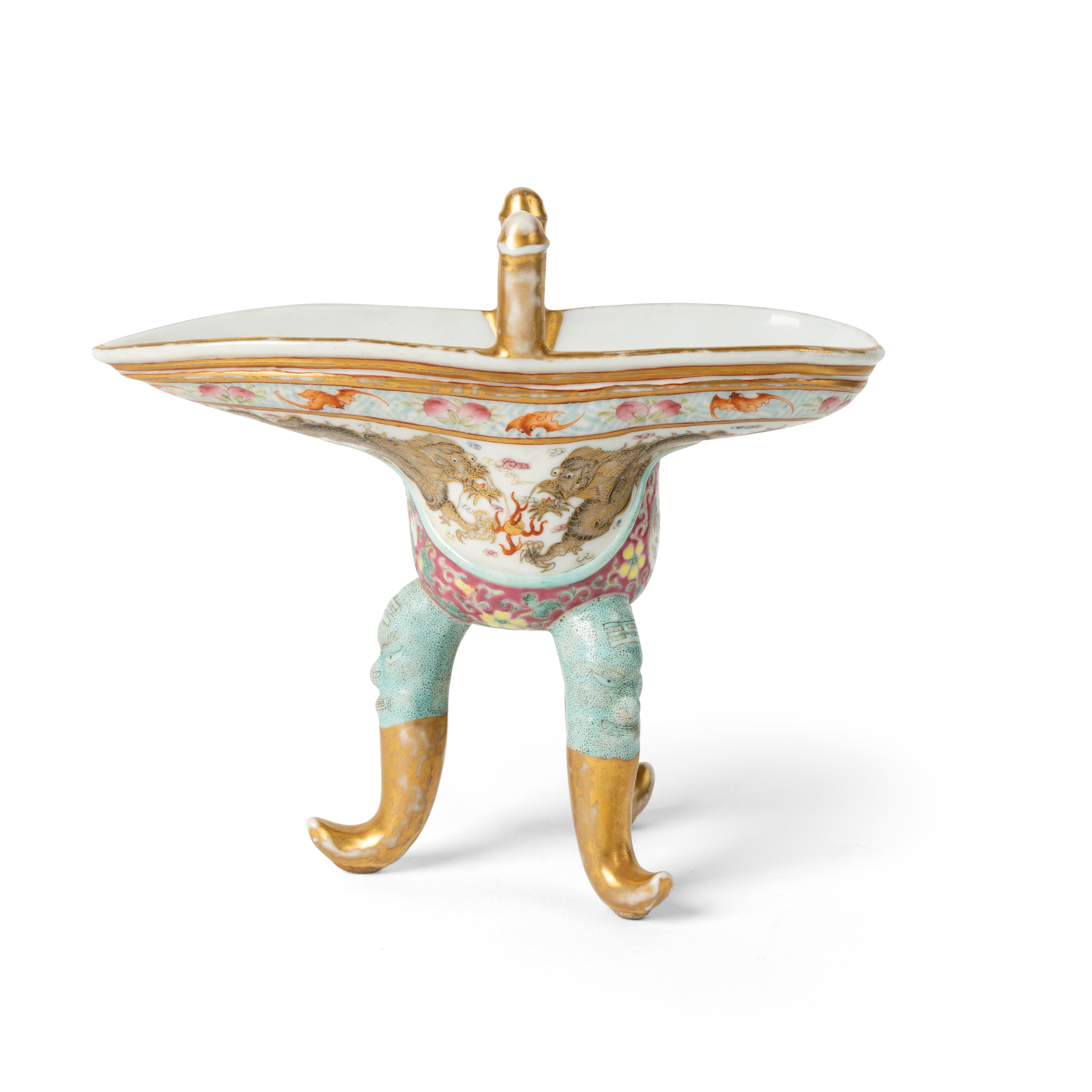 FAMILLE ROSE ARCHAISTIC JUE-FORM CUP