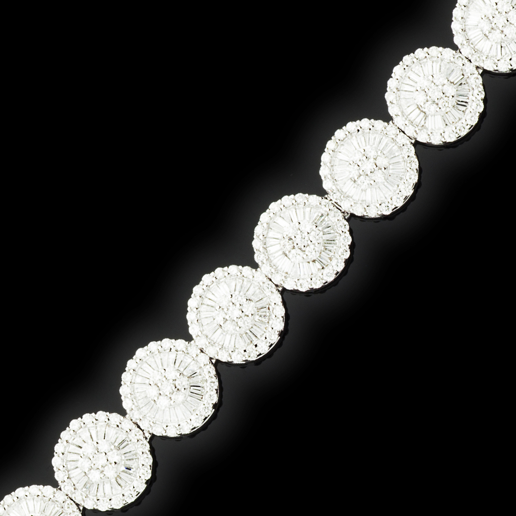 A contemporary diamond bracelet