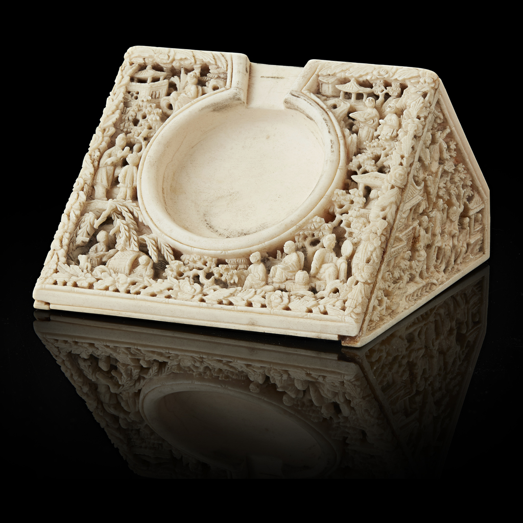 CANTON IVORY WATCH STAND