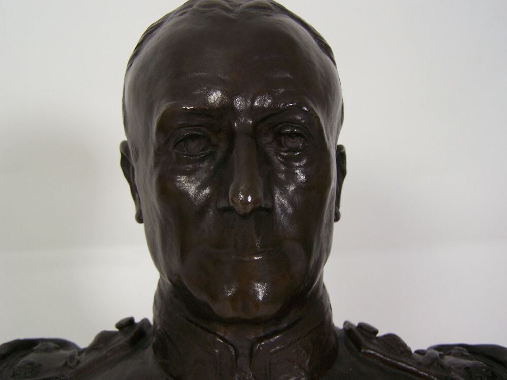 An Edwardian bronze bust of Lord Jellicoe