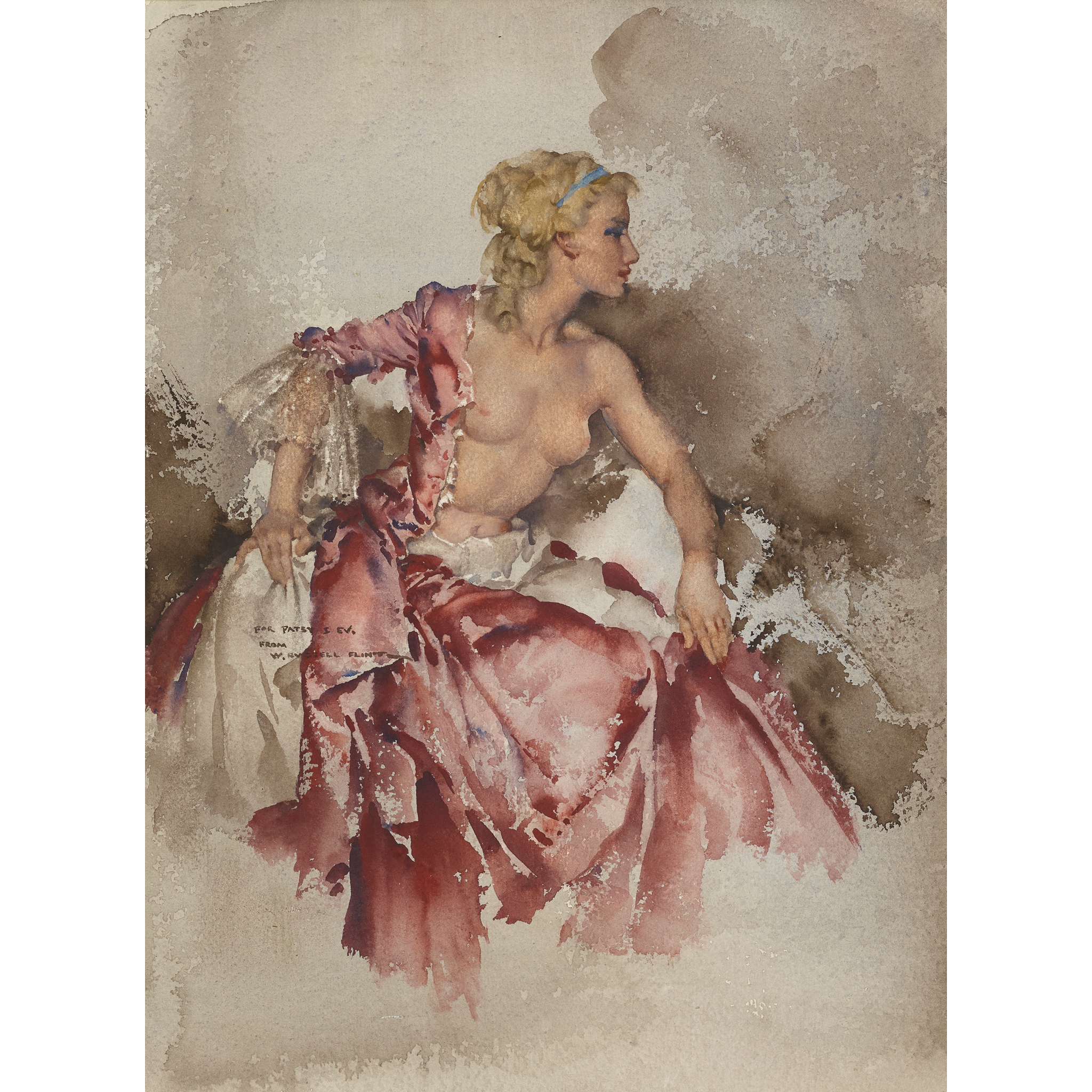 SIR WILLIAM RUSSELL FLINT P.R.A., P.R.W.S., R.S.W., R.O.I., R.E. (SCOTTISH 1880-1969)
