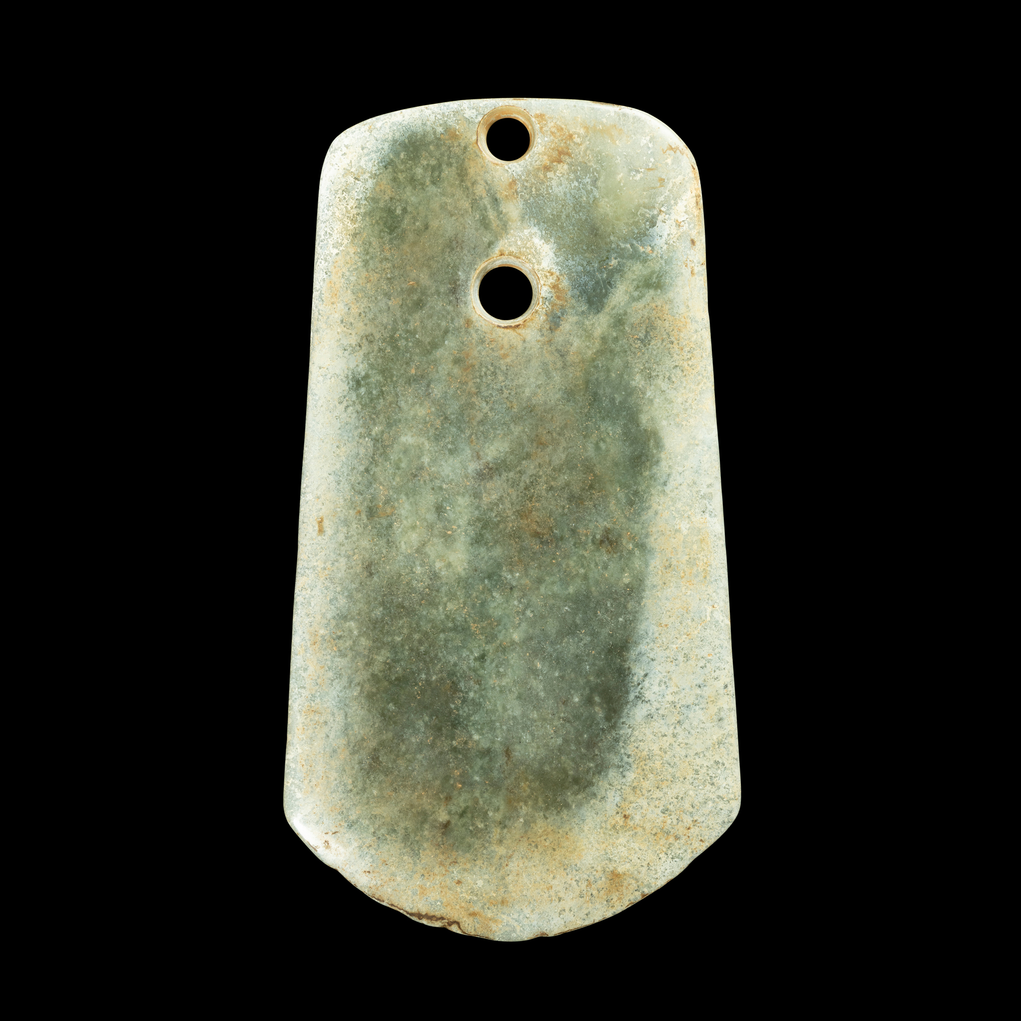 CHINESE CELADON JADE AXE