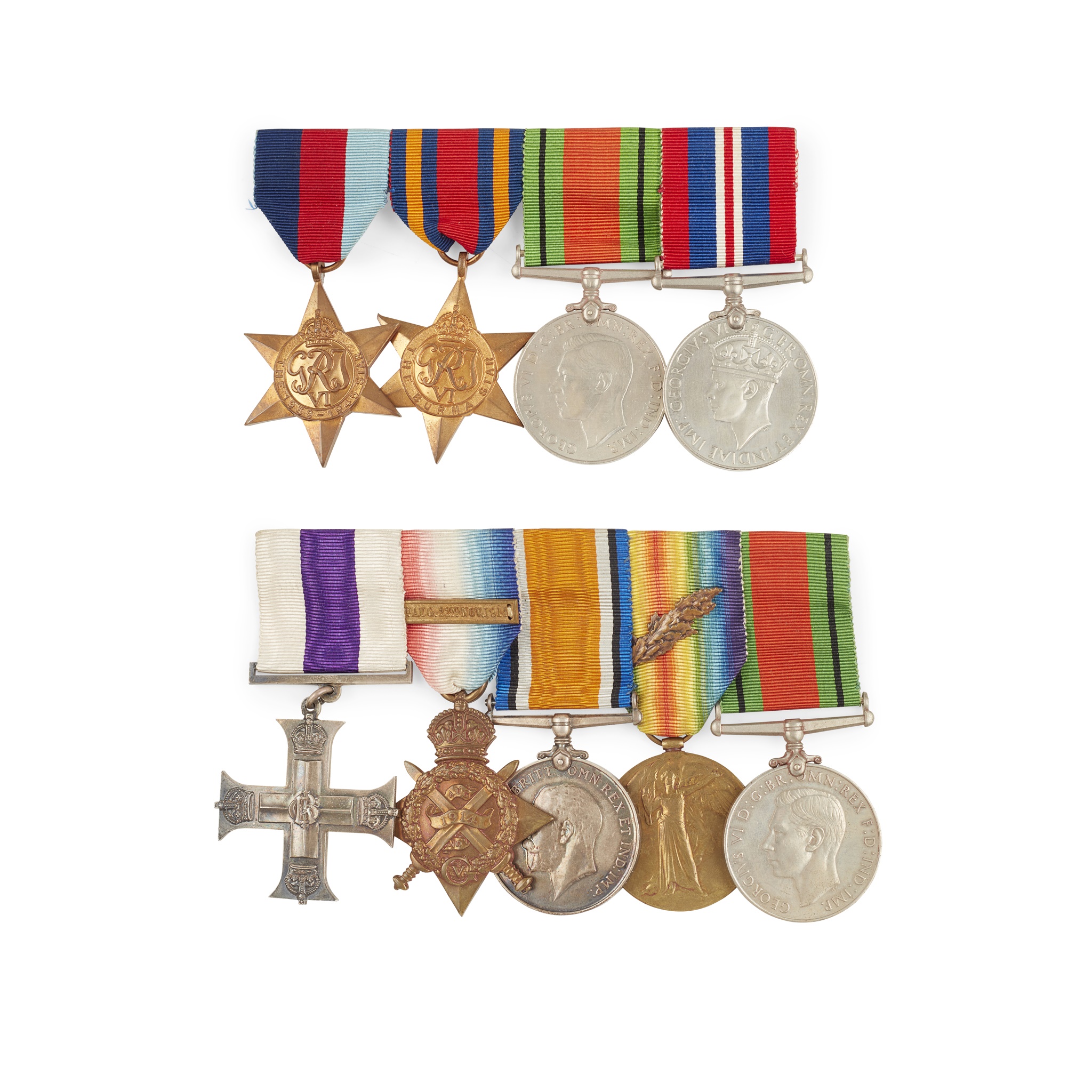 GROUP OF FIVE GREAT WAR MEDALS