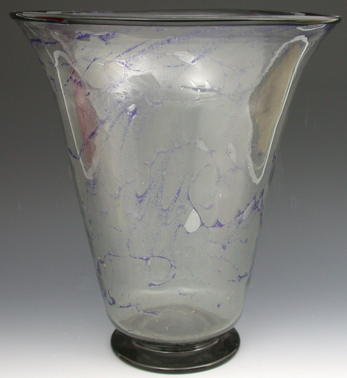 A large Orrefors glass vase,