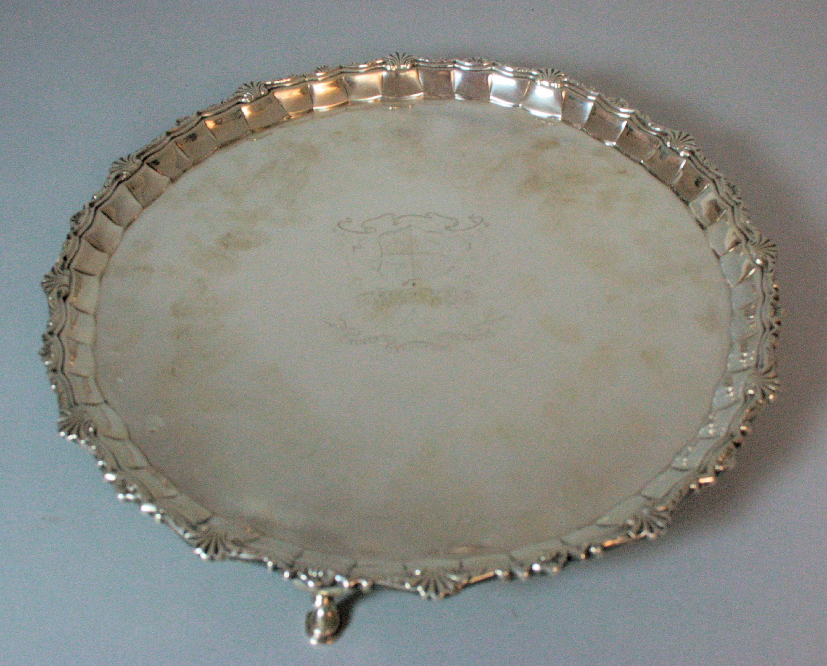 A large George III salver