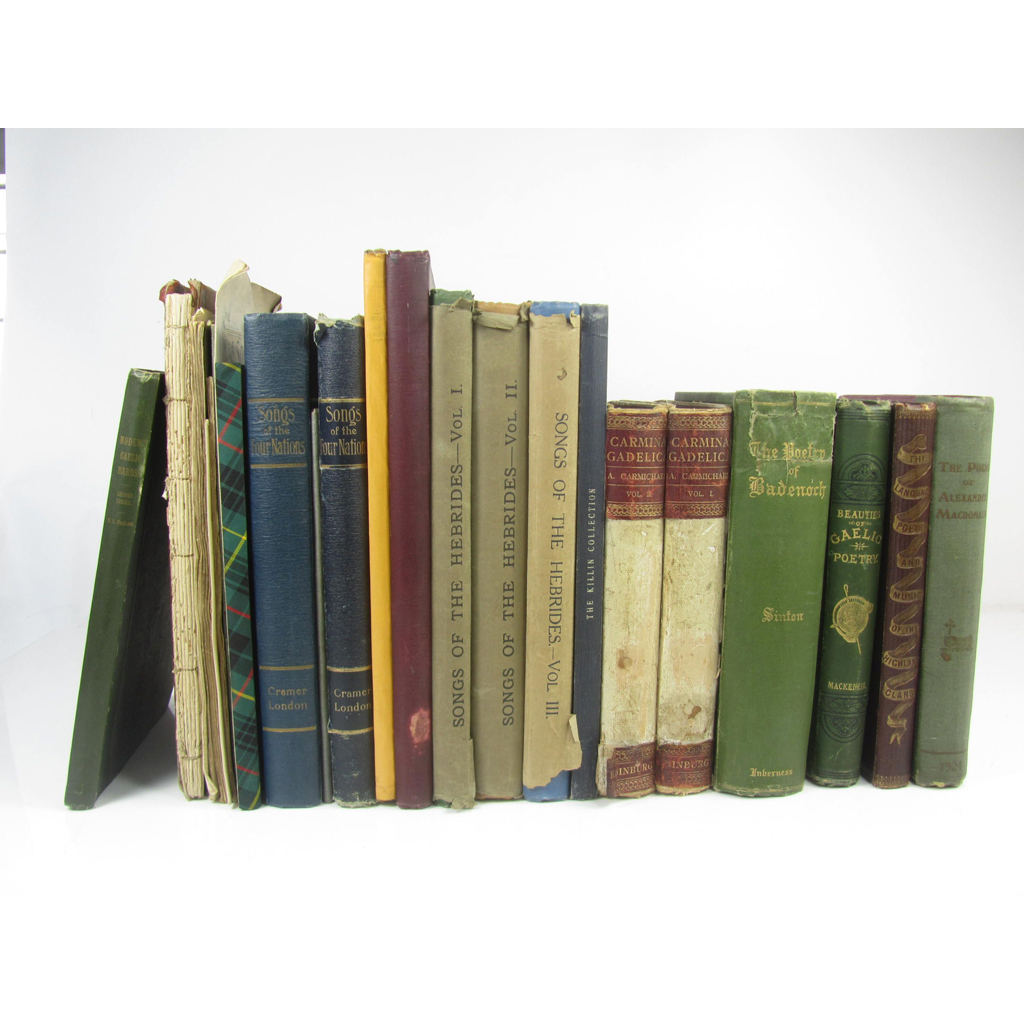 Scottish and Gaelic music and poetry, 28 books