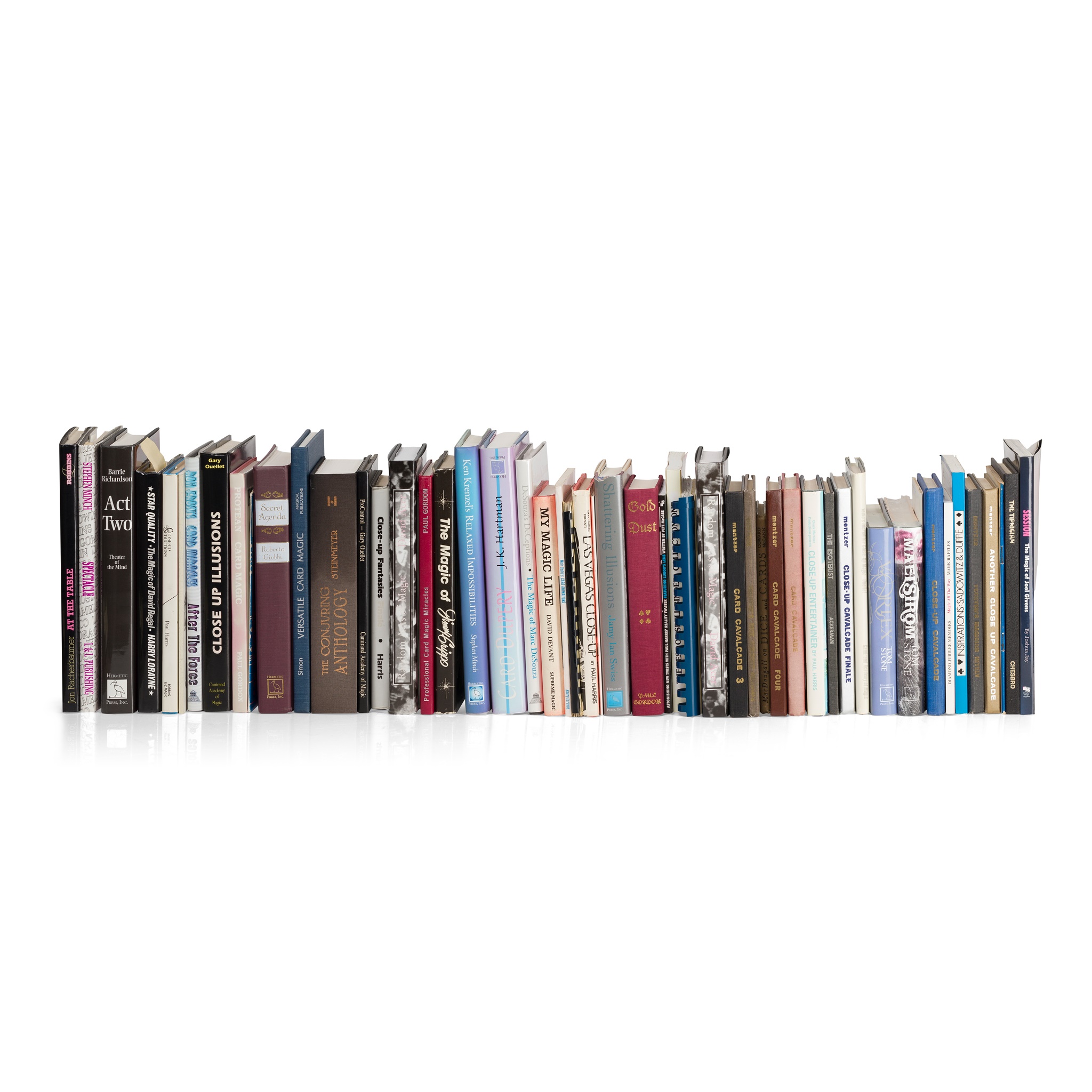 A large collection of books on Magic and Conjuring