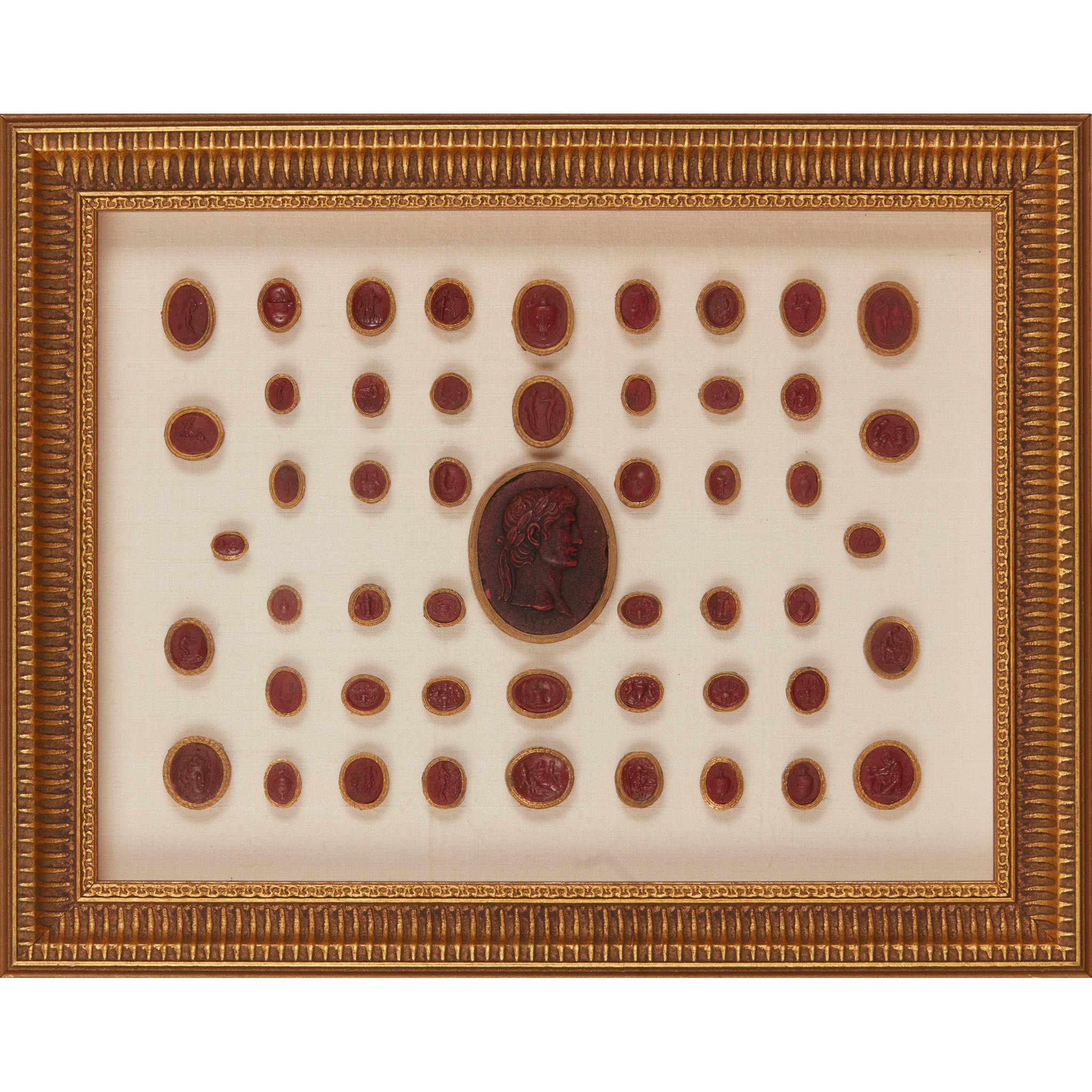 COLLECTION OF WAX INTAGLIOS