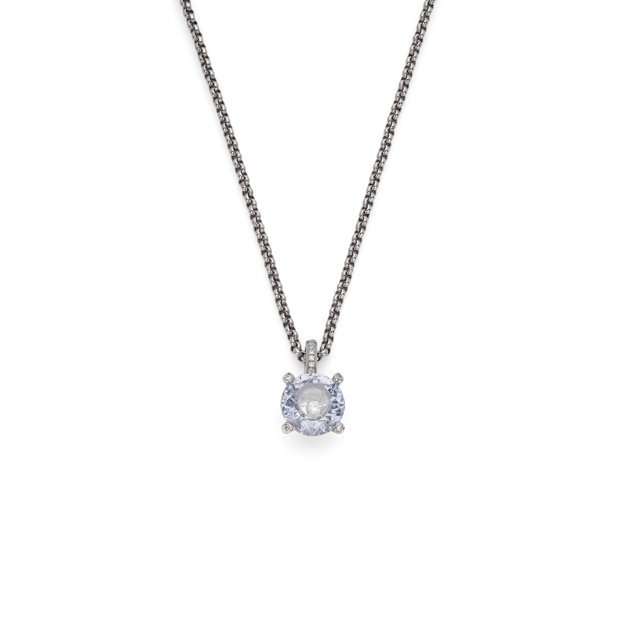 Chopard: A 'So Happy' rock crystal and diamond pendant