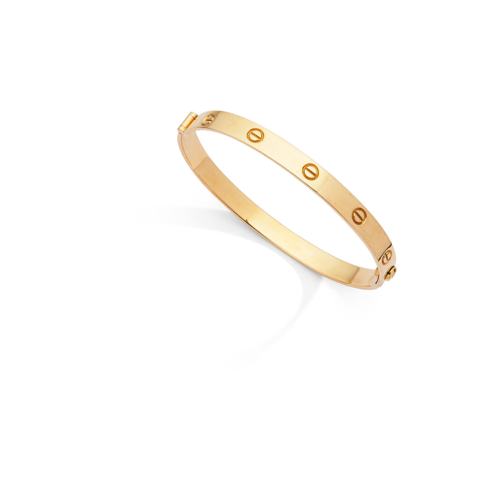 A bangle with screw-head motifs