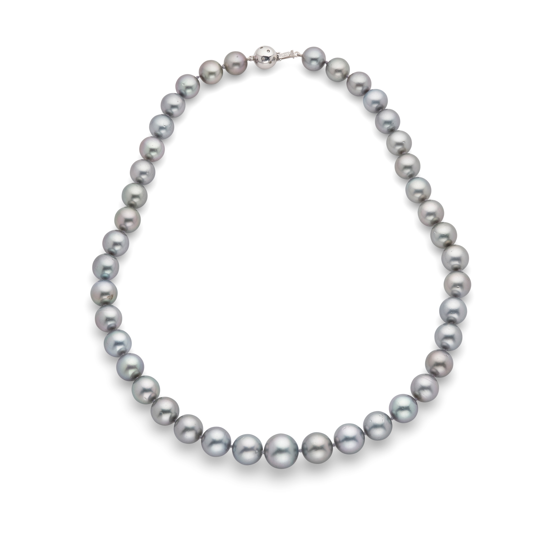 A Tahitian pearl necklace