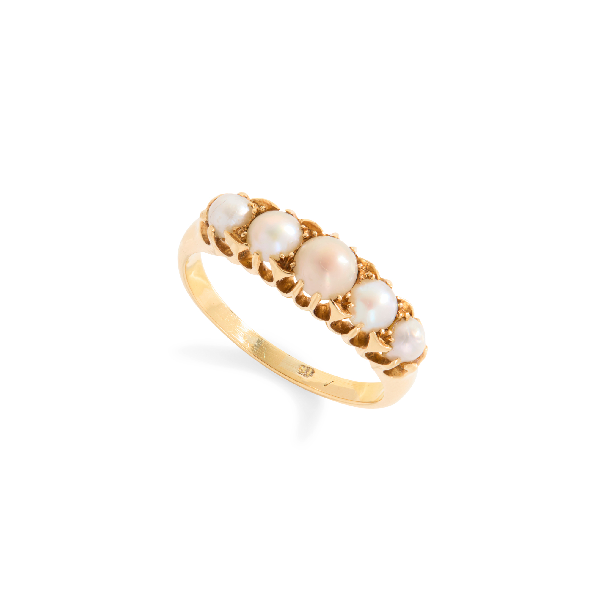 A Scottish freshwater pearl ring