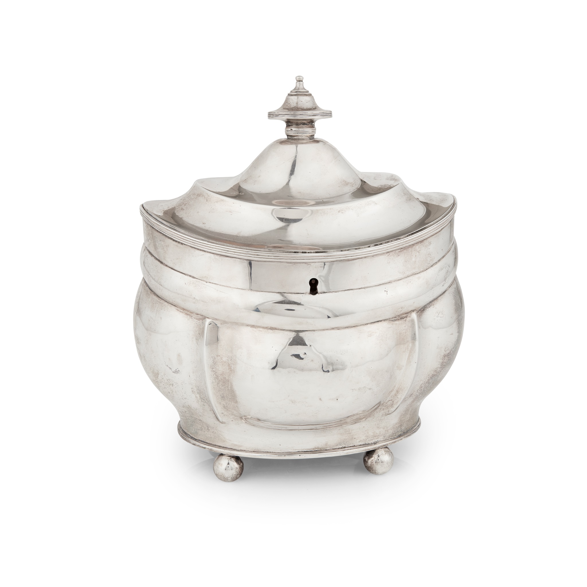 A George III tea caddy