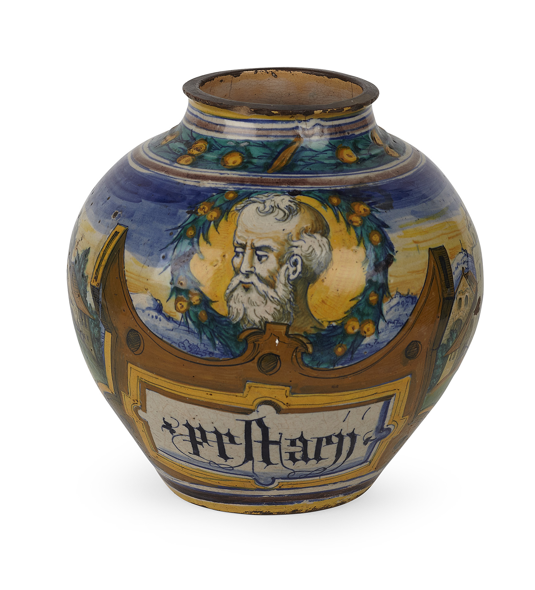 ITALIAN MAIOLICA JAR