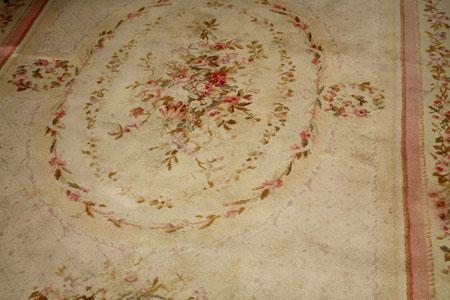 An Aubusson style machine woven carpet