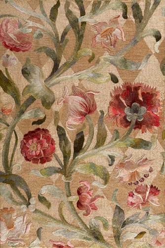 An Arts and Crafts silkwork embroidered panel