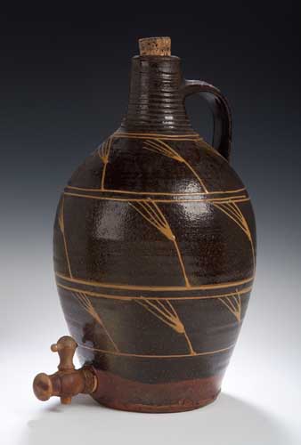 A large Michael Cardew stoneware flagon