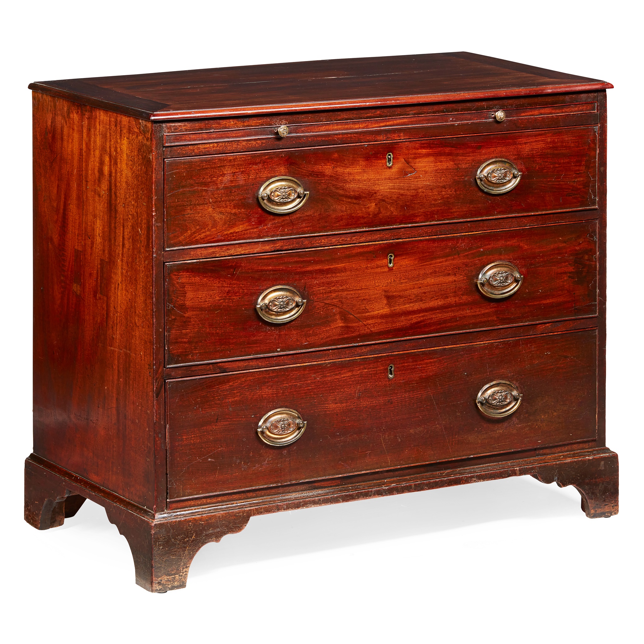 GEORGE III MAHOGANY BACHELOR'S CHEST OF DRAWERS