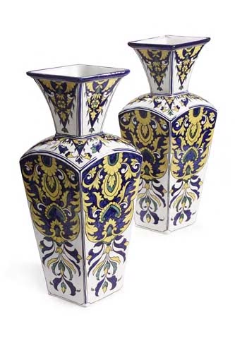 A pair of Wemyss 'Fife Pottery' vases,