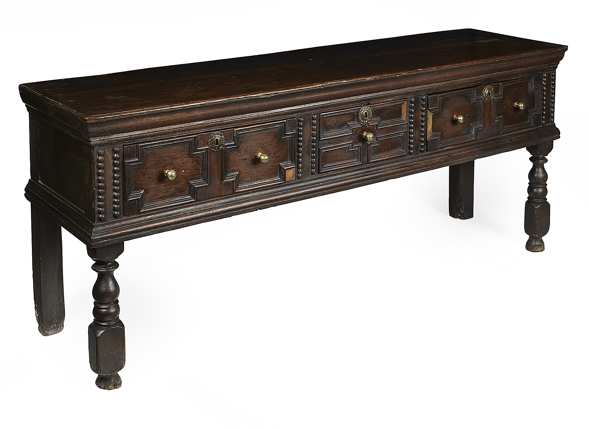 CHARLES II OAK DRESSER BASE