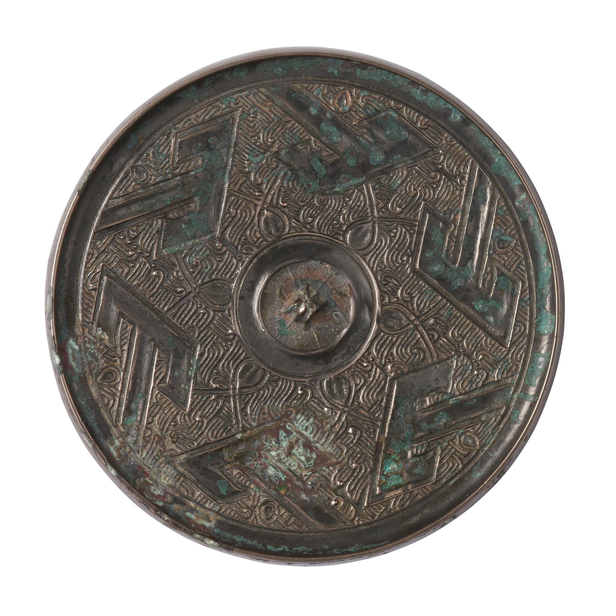 BRONZE 'SIX MOUNTAINS' MIRROR