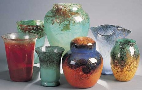 A Monart glass vase