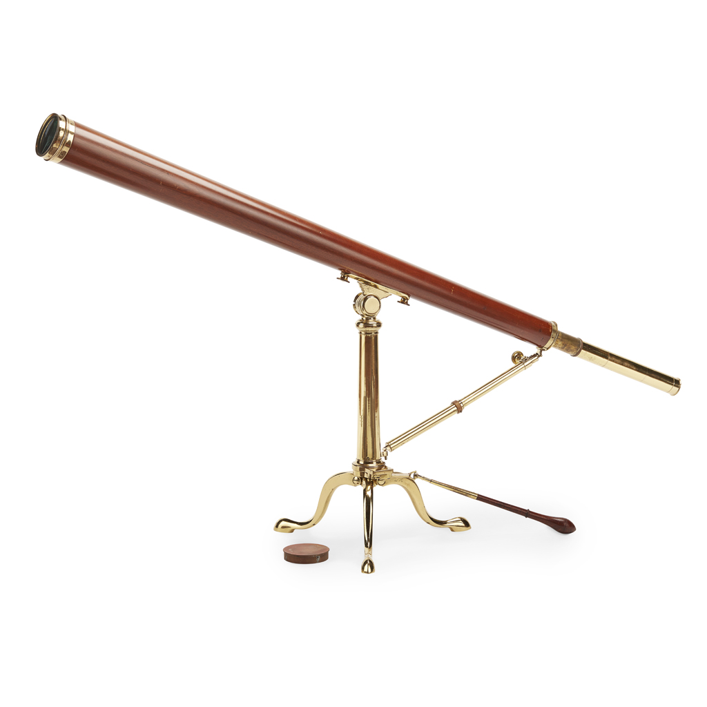 2¾-INCH REFRACTING MAHOGANY TELESCOPE, BY DOLLOND, LONDON