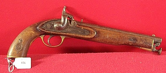 A 19th century percussion service pistol