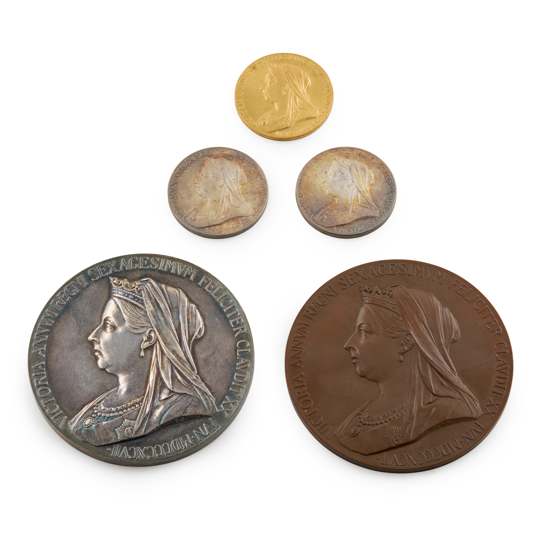 A COLLECTION OF 1897 DIAMOND JUBILEE MEDALLIONS