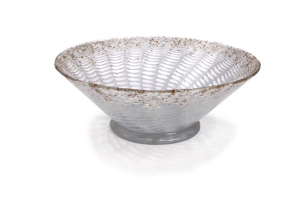 A large Monart glass bowl,