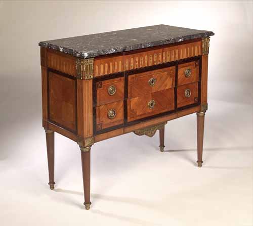 A Louis XVI kingwood and giltmetal mounted commode,