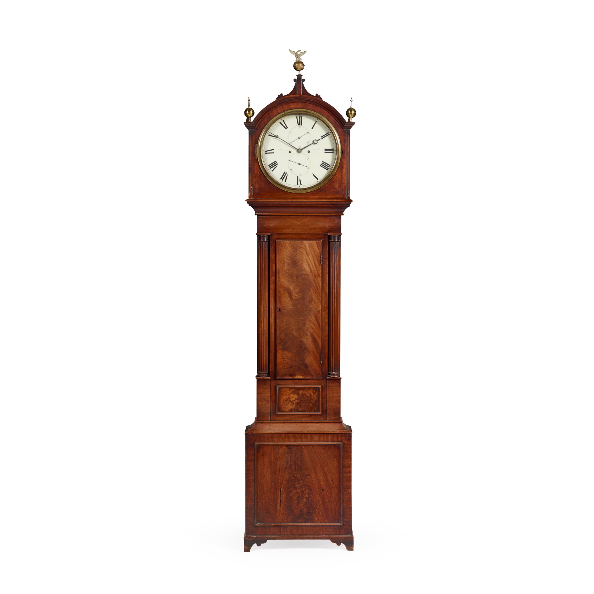 SCOTTISH REGENCY MAHOGANY LONGCASE CLOCK, LIDDALL & SONS, EDINBURGH